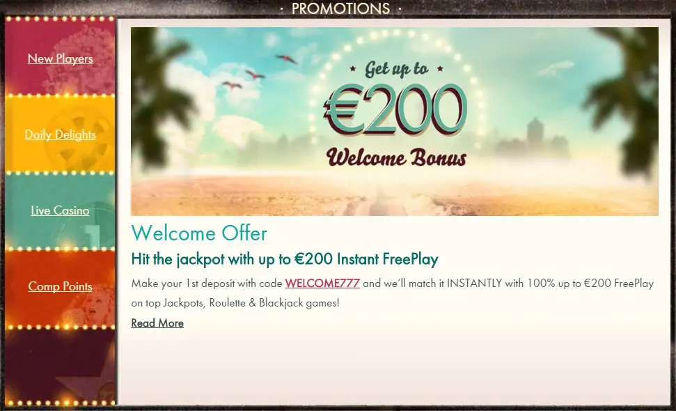777 Casino Bonus