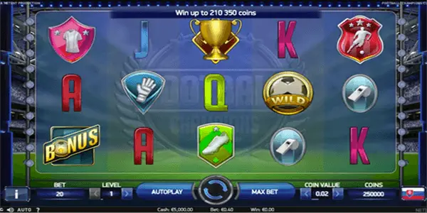 Football: Champions Cup Netent Slot
