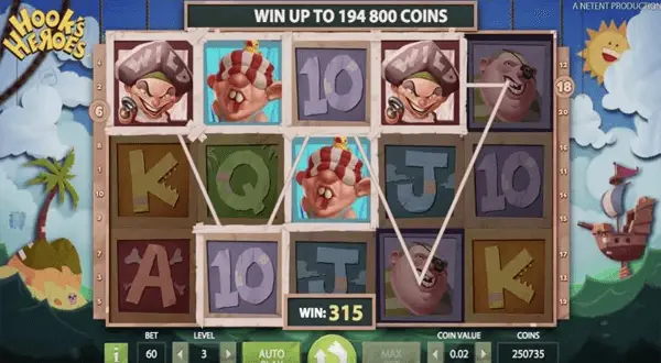 Hook's Heroes Netent Slot