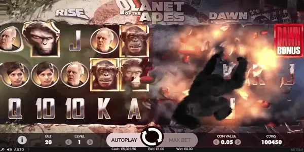 Planet Of Apes Netent Slot