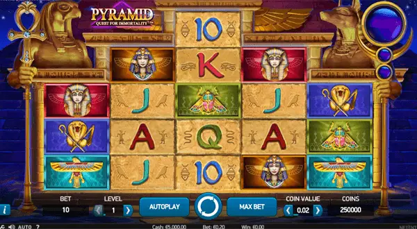 Pyramid: Quest for Immortality Netent Slot