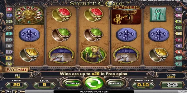 Secret Code Netent Slot