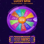 Bitfiring Casino - Lucky Spin: Rotate to get 1BTC Bitfiring Casino - Lucky Spin: Rotate to get 1BTC