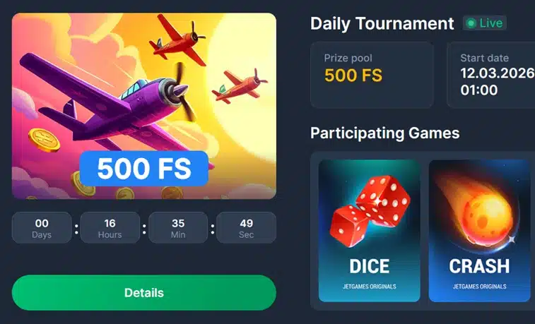 Coins.Game Casino - Daily Tournament
