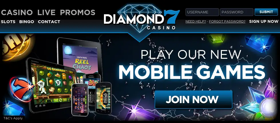 Diamond7 Free Spins