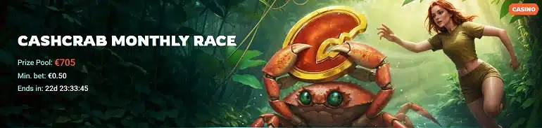 PlayIO Casino - CashCrab Monthly Race