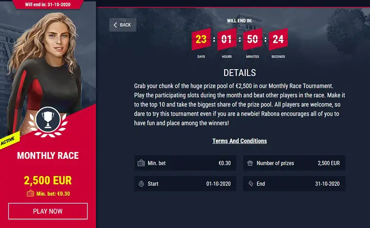 Rabona Casino Promotion