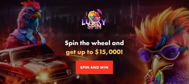 Rooster Bet Casino - Lucky Spin Promotion